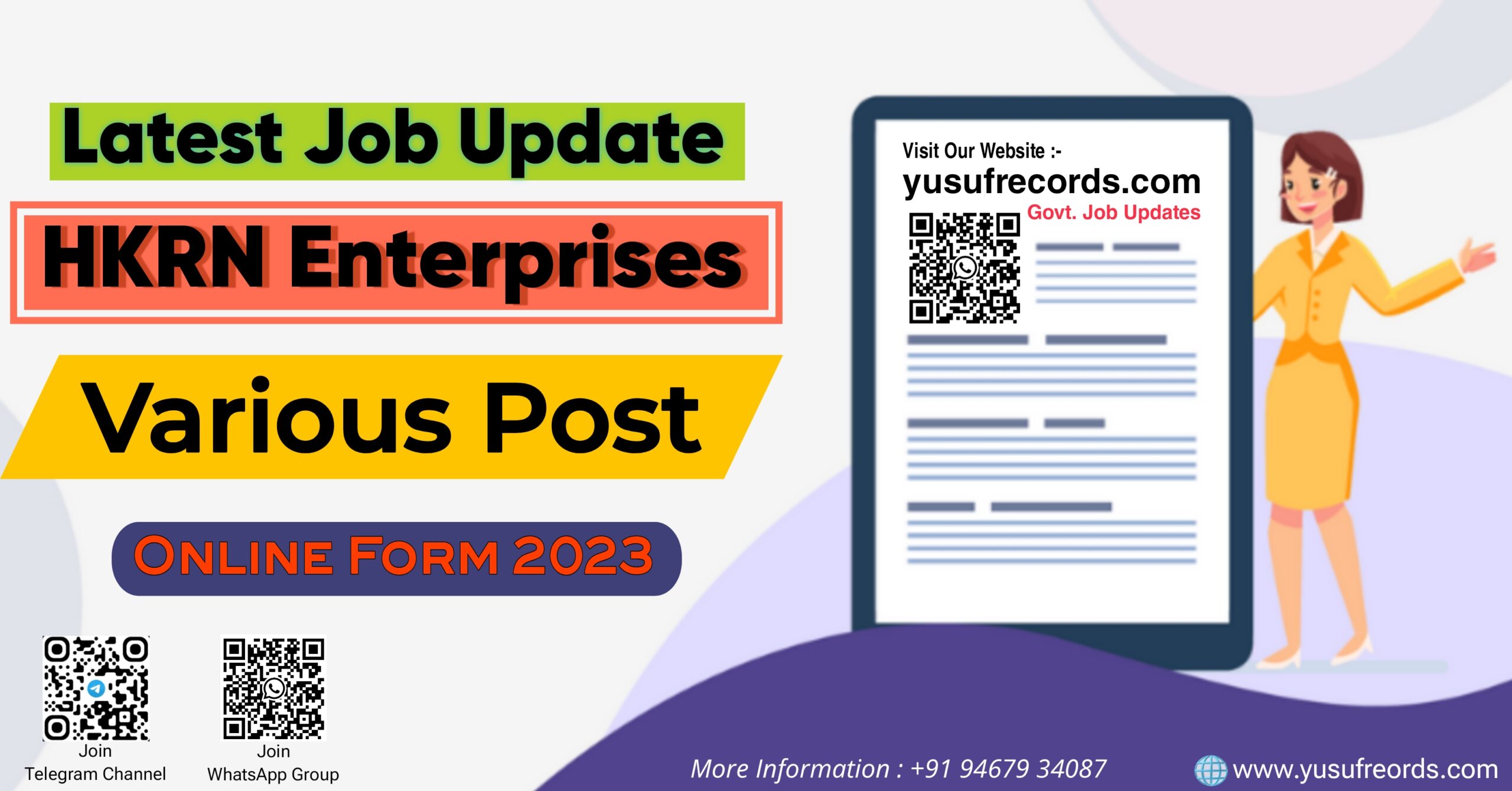 HKRN Enterprises Various Post Online Form yusufrecords.com