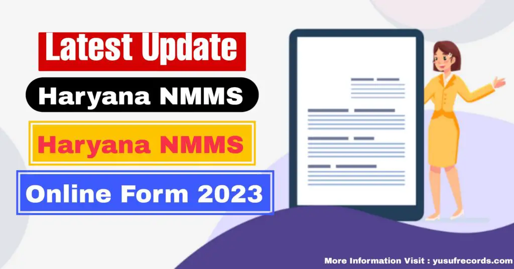 Haryana Nmms Scholarship Exam Admit Card Govt Job Updates