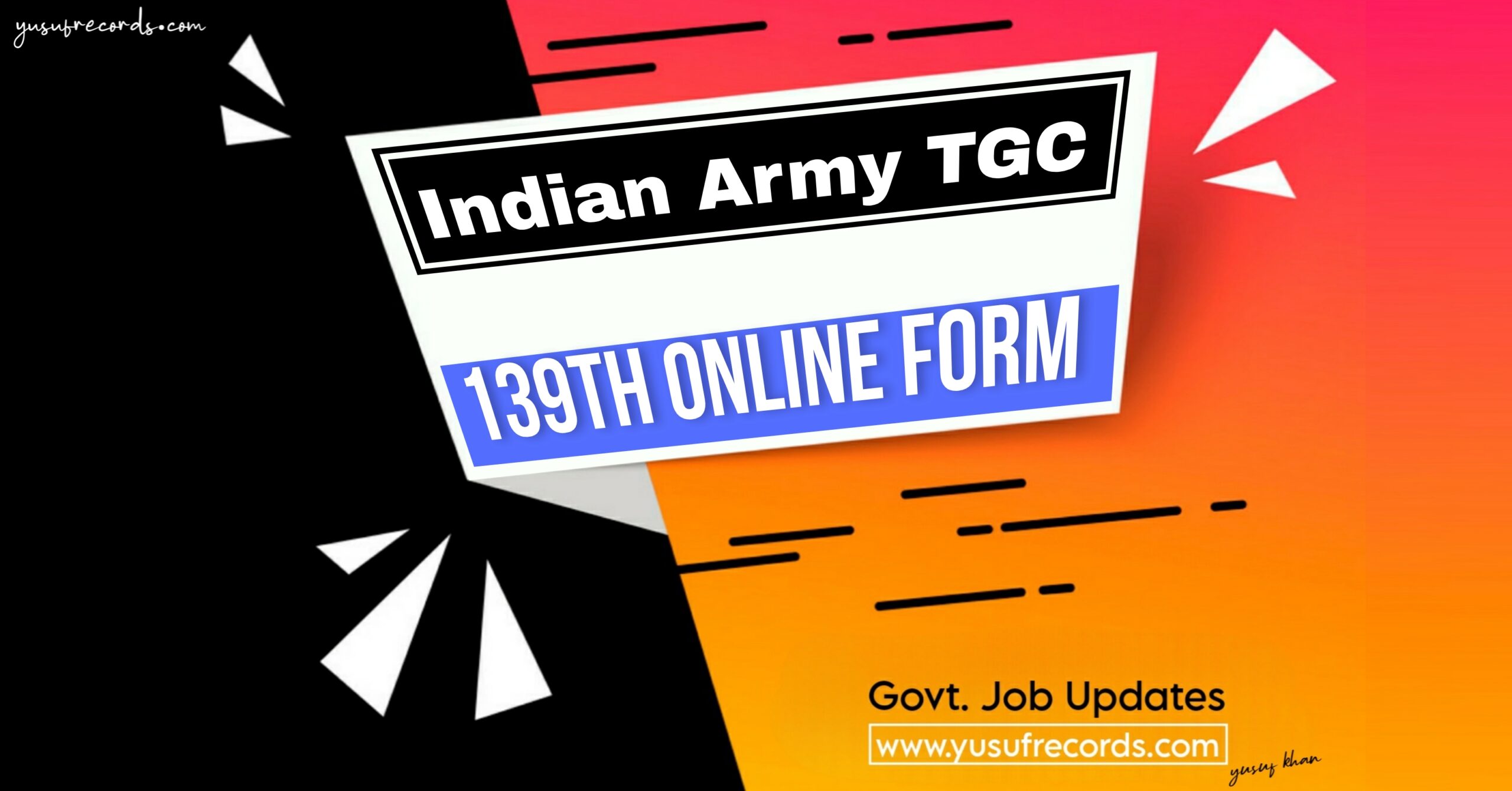 Indian Army TGC 139th Online Form 2023