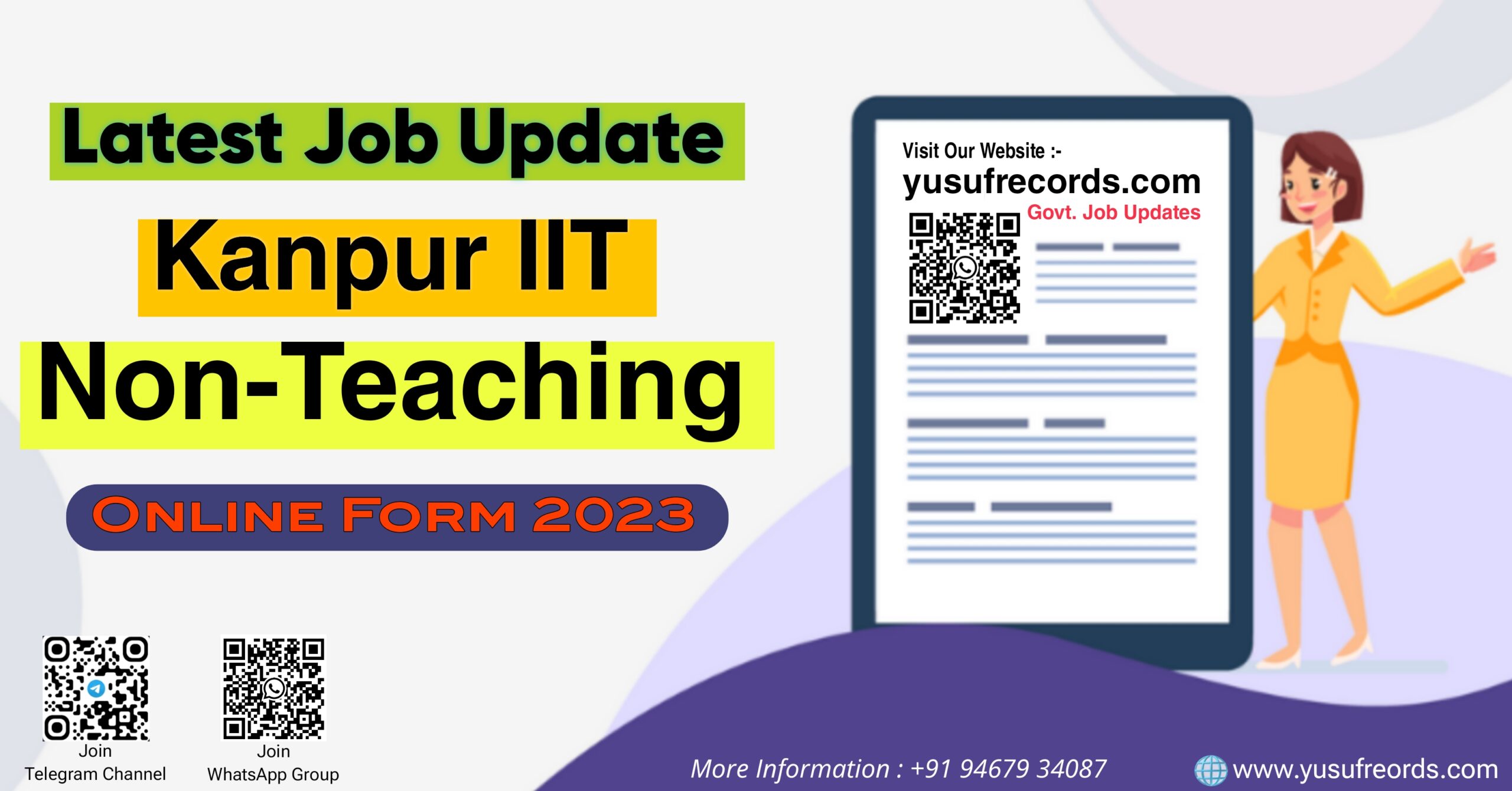 Kanpur IIT Non-Teaching Posts Online Form yusufrecords.com