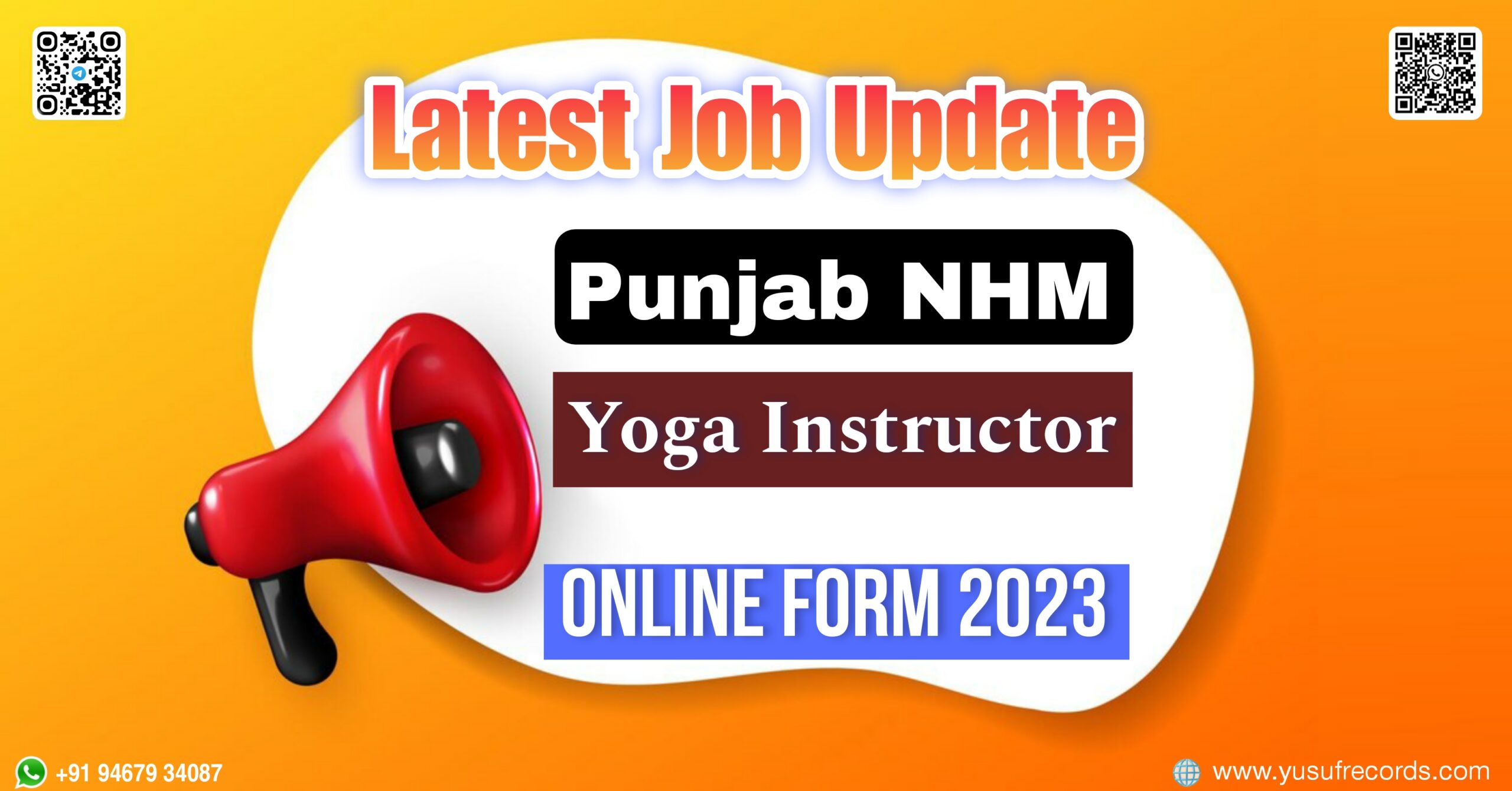 Punjab NHM Yoga Instructor Online Form yusufrecords