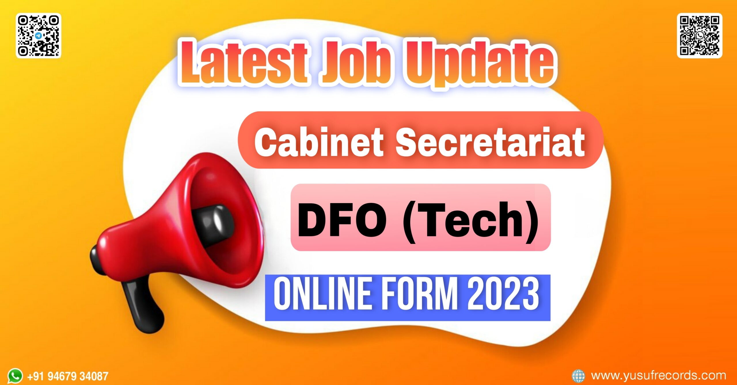 Cabinet Secretariat DFO (Tech) Offline Form yusufrecords Latest job GOvt Jobs