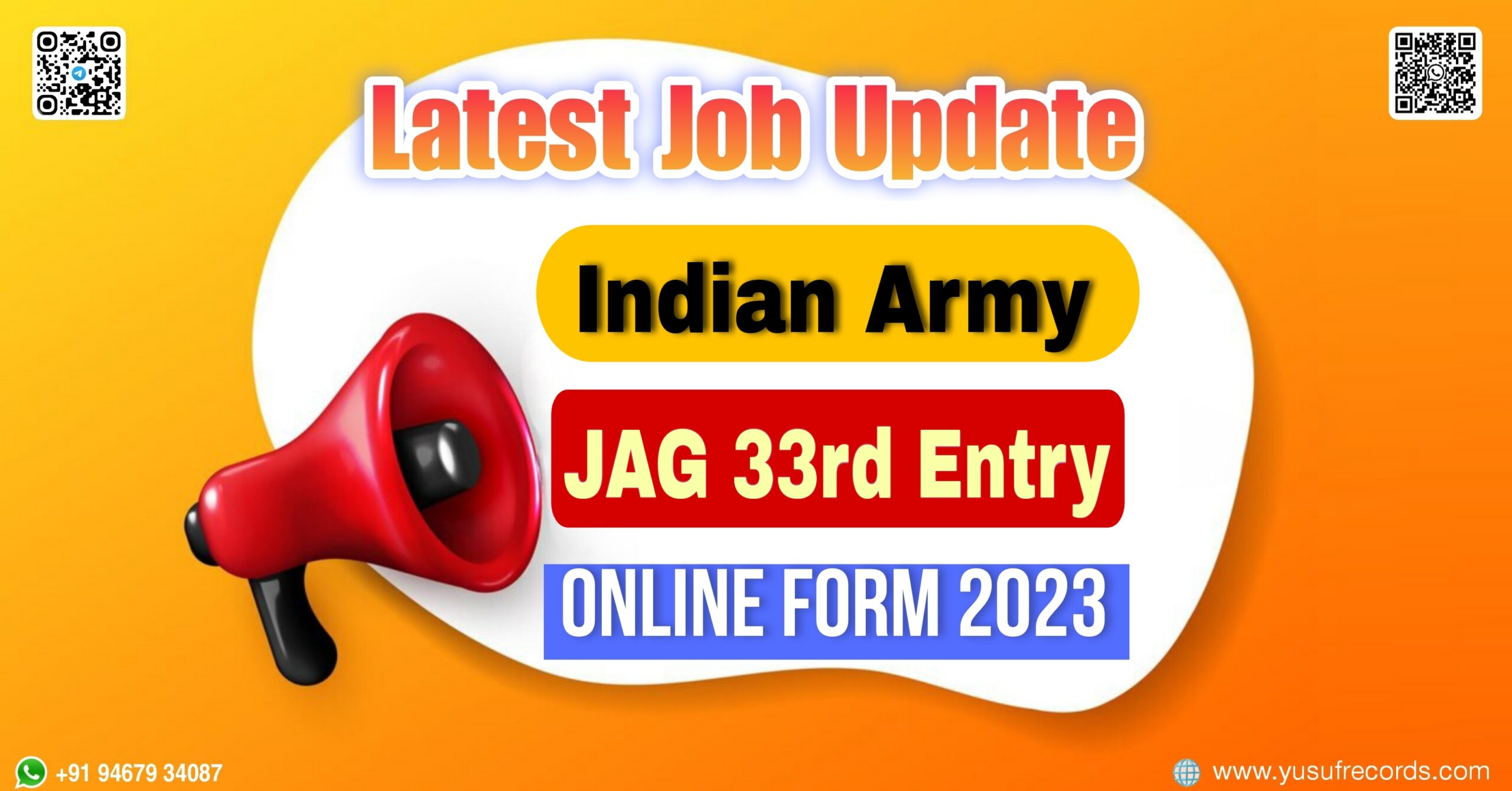 Indian Army JAG 33rd Entry Online Form