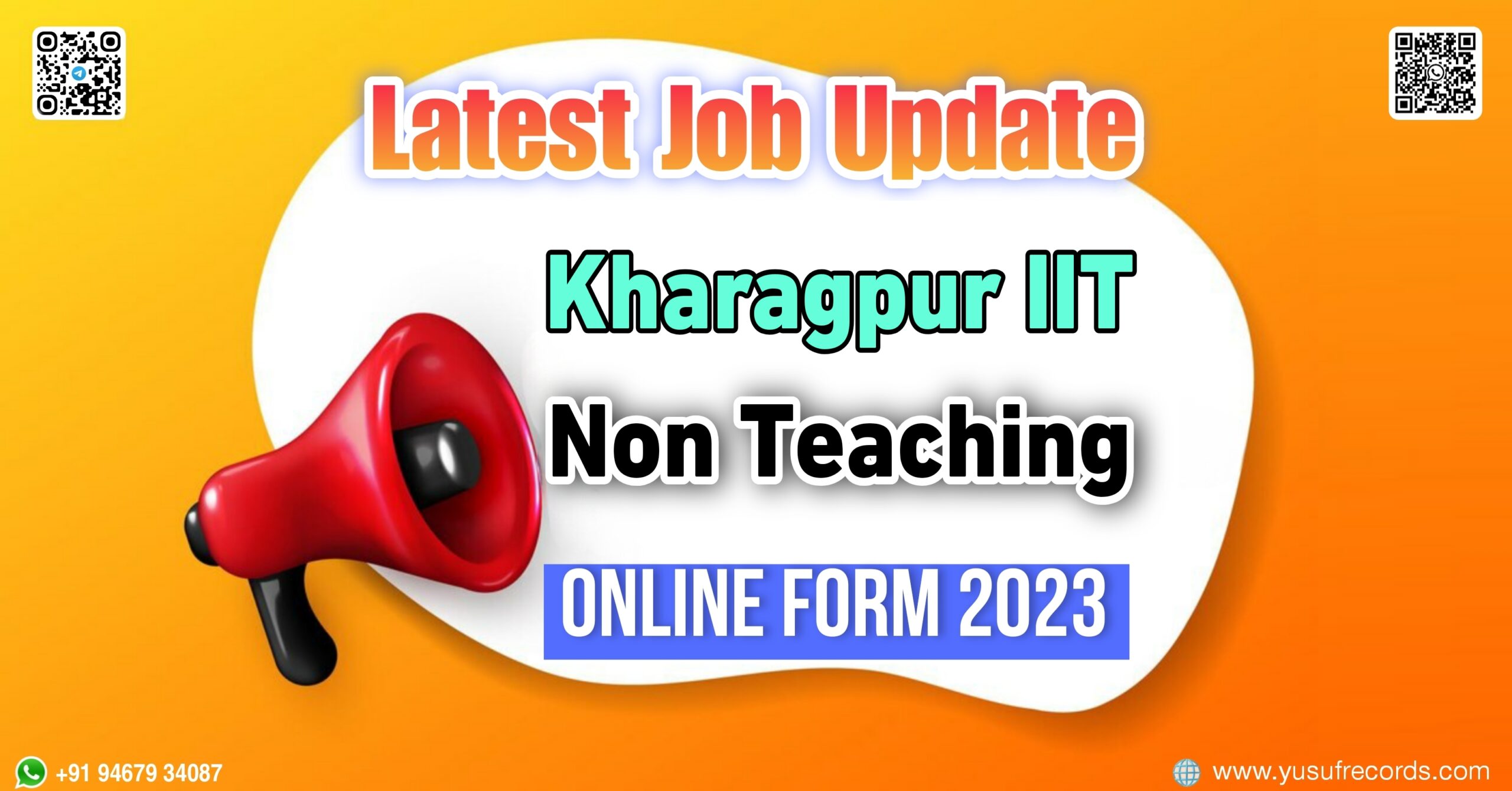 Kharagpur IIT Non Teaching Online Form yusufrecords.com