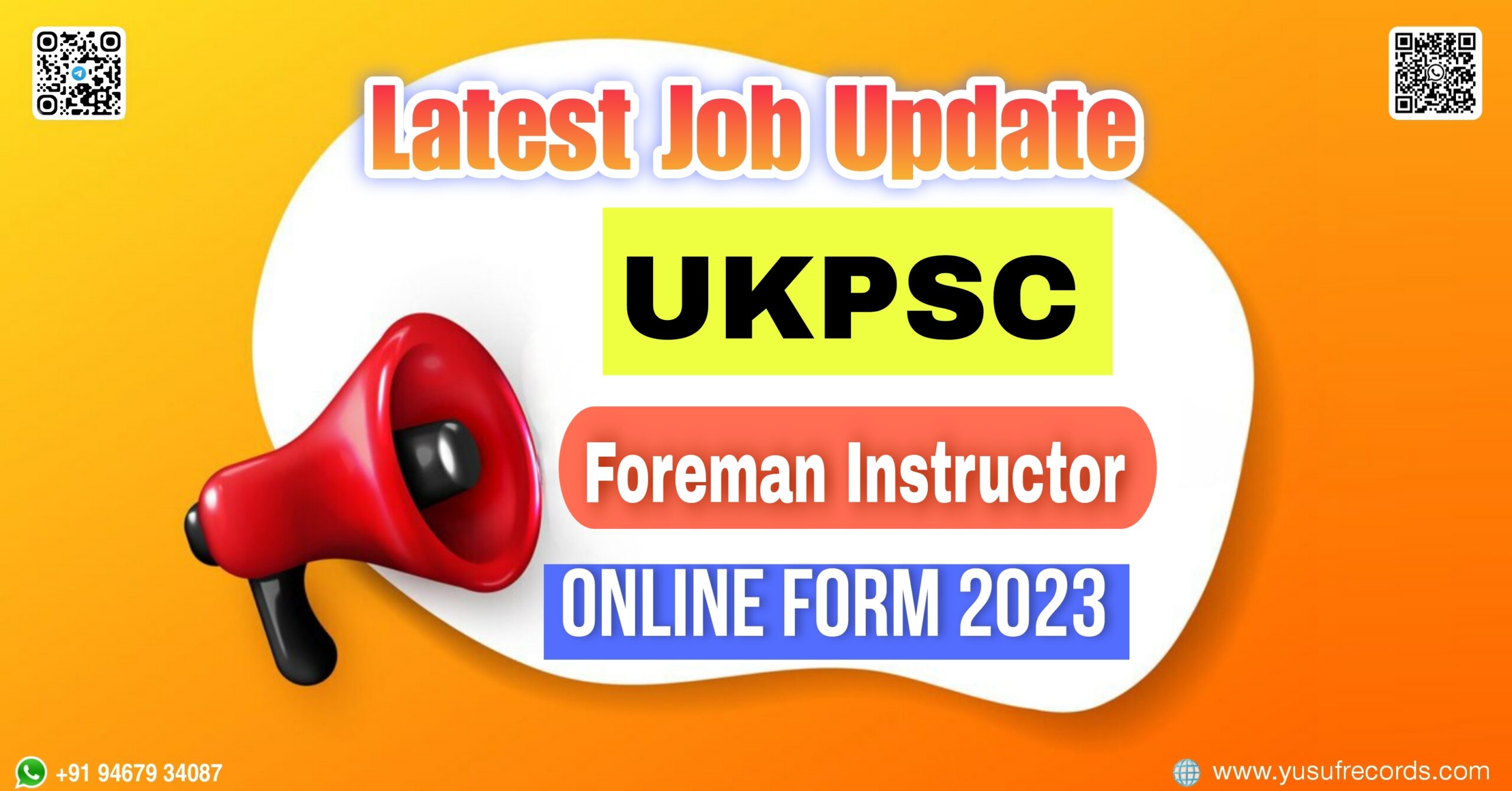 UKPSC Foreman Instructor Recruitment