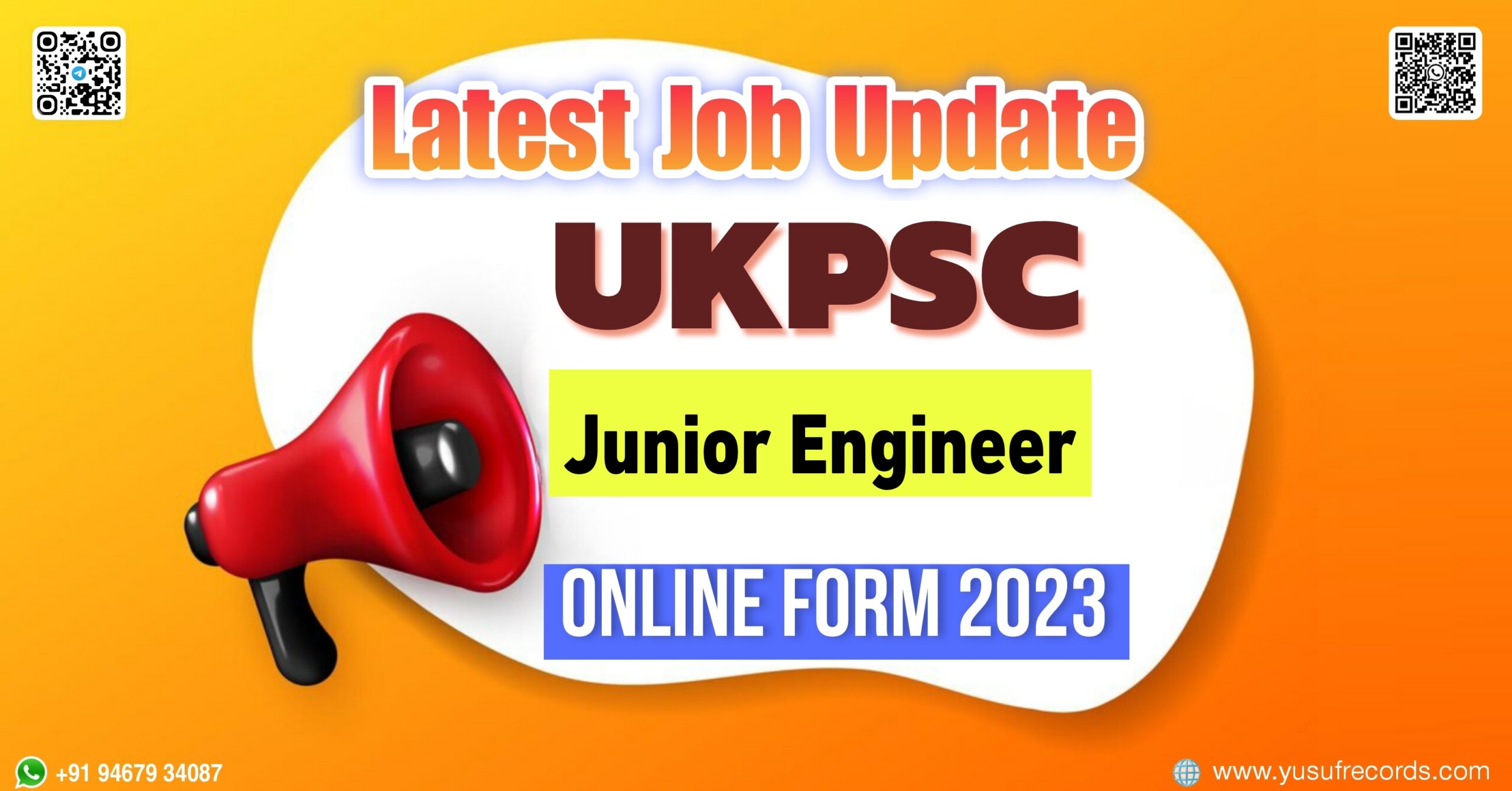 UKPSC Junior Engineer Online Form yusufrecords.com