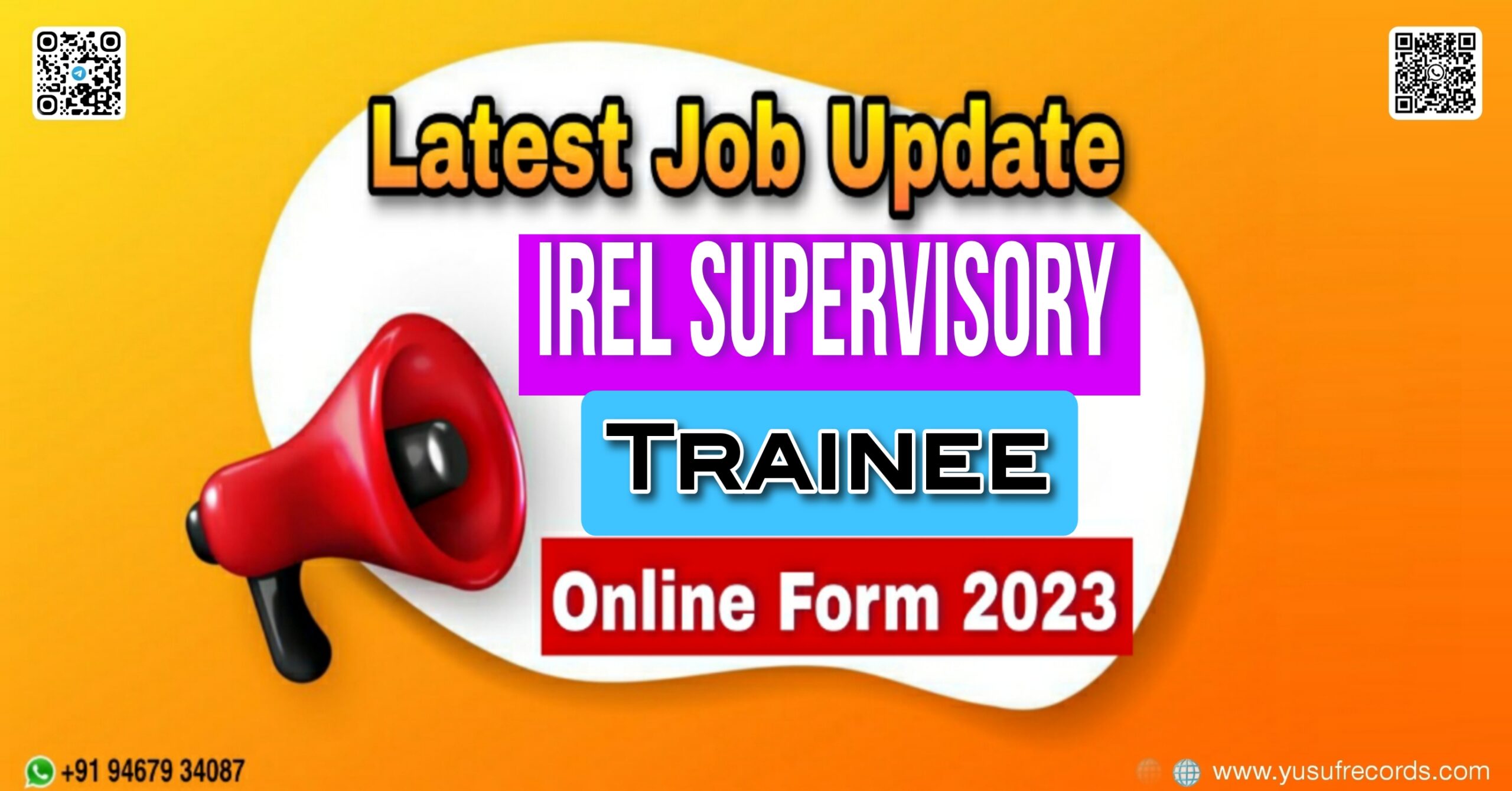 IREL Supervisory Trainee Online Form